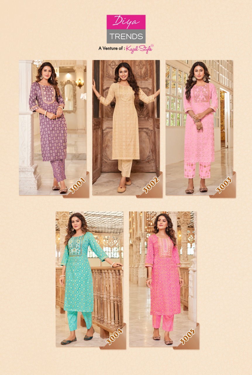 Celebration 3 Rayon Fancy Designer Wholesale Kurti With Bottom